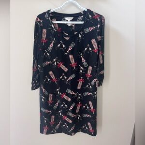 NWOT Soma Champagne bottle long sleeve night shirt! Size Medium